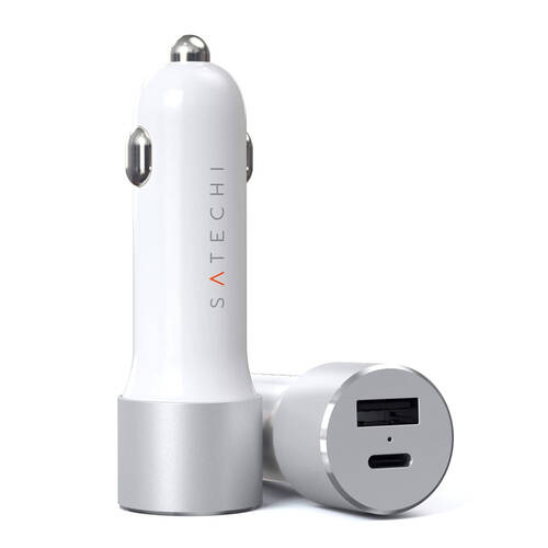Satechi 72W USB-C PD Car Charger - Silver