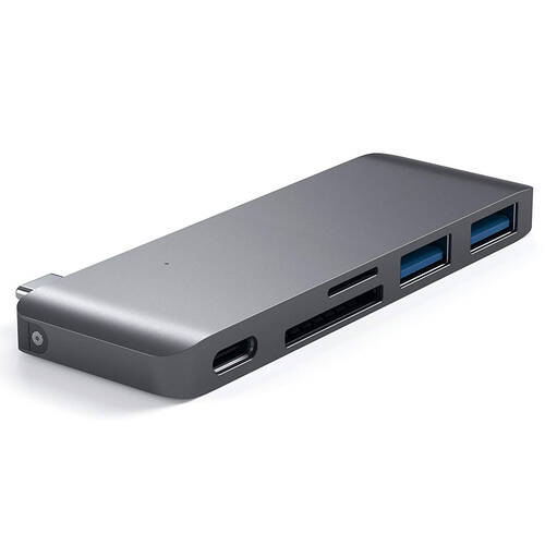 Satechi USB-C USB Pass Through Hub - Space Grey