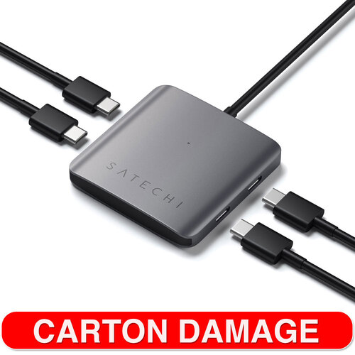 Satechi Aluminium 4 Port USB-C Hub (Space Grey)