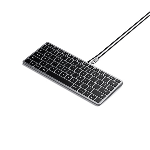 Satechi Slim W1 Wired Backlit Keyboard (Space Grey)