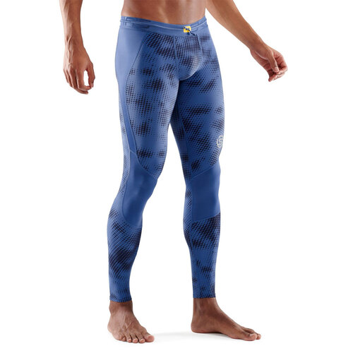 SKINS Compression Series-3 Men's Long Tights Camo Blue L