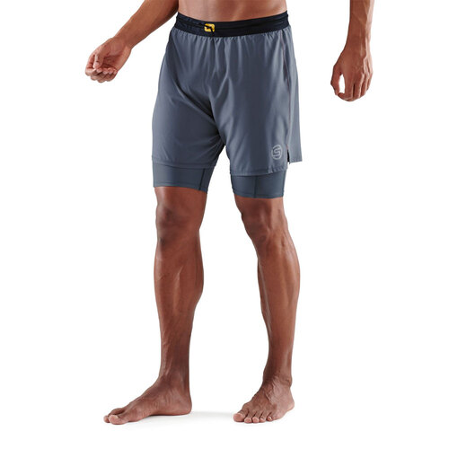 SKINS Compression Series-3 Men's Superpose Half Tights Charcoal S
