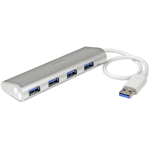 4Port USB Hub - Aluminum and Compact USB 3.0 Hub for Mac