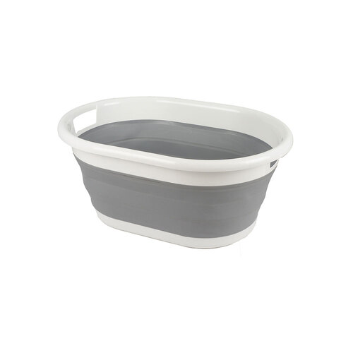 Kemasi Collapsible Portable Round Laundry Washing Basket