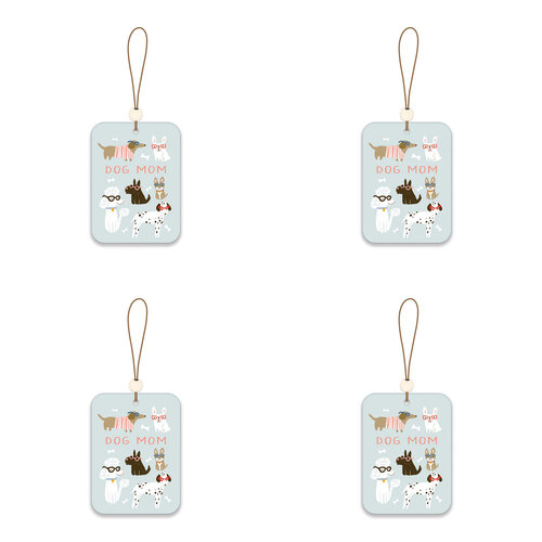 4x 2pc Studio Oh Hanging Car Air Freshener - Dog Mom