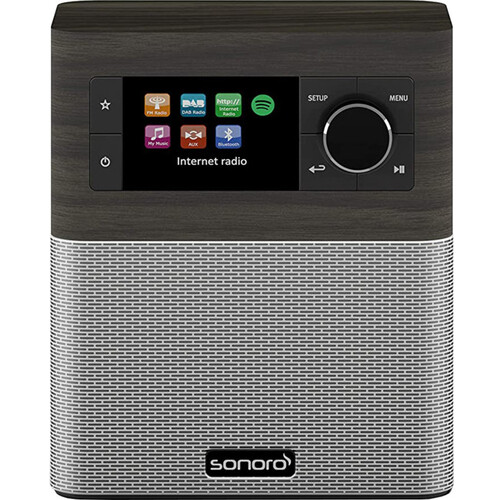 Sonoro DAB+ Digital FM Internet Radio w/ Wifi/Bluetooth Oak/Silver