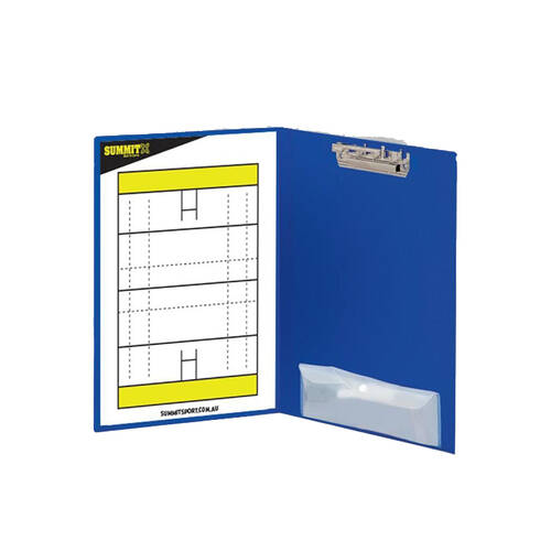Summit Global Rugby A4 Coaching Folder 36cm x 23cm - Blue