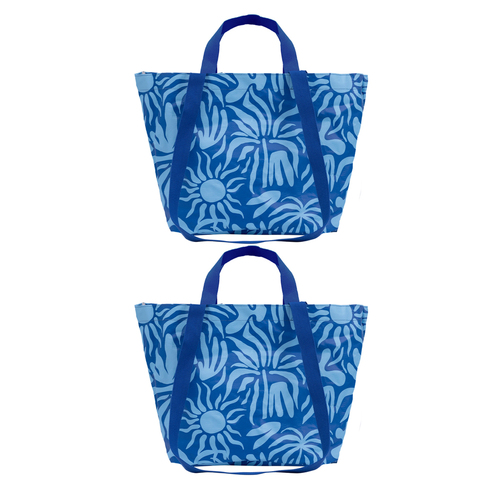 2PK Splosh Beach Bliss Sun Travel Carry Tote Bag 67x40cm