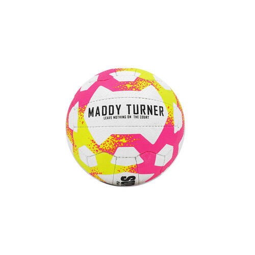 Summit Global Advance X Netball by Maddy Turner Size 4 - Pink/Yellow