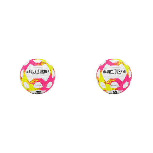 2PK Summit Global Advance X Netball by Maddy Turner Size 4 - Pink/Yellow