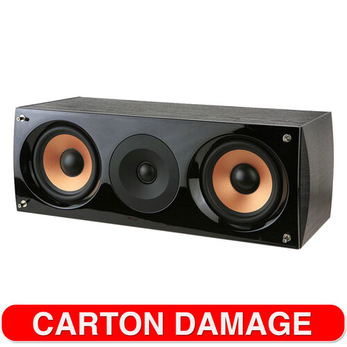 Pure Acoustics Supernova Center Speaker Hi-Fi  w/ 2 Woofers - Black