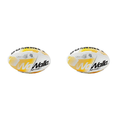 2PK Summit Global Advance Rugby Union Ball Walla Size 2.5 - White