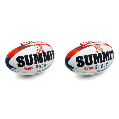 2PK Summit Global Advance Rugby Union Ball 3.0 Size 5 - Red