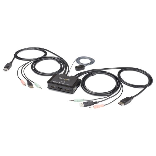 2 Port USB 4K60Hz DisplayPort KVM Switch