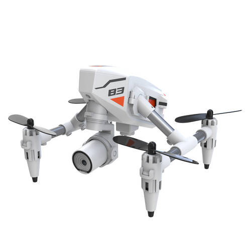 Flybotic Gizmo Drone WiFi Foldable Quadcopter Video Camera w/Case 14+ White
