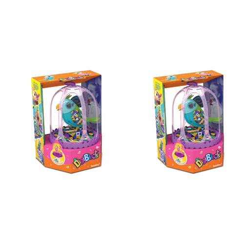 2PK Silverlit Digibirds II Beautiful Cage w/ Whistle Ring Kids 3y+ Assorted