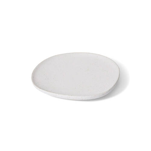 E Style Ceramic Matias Plate Home Table Decor 21x3cm - Sandy/White