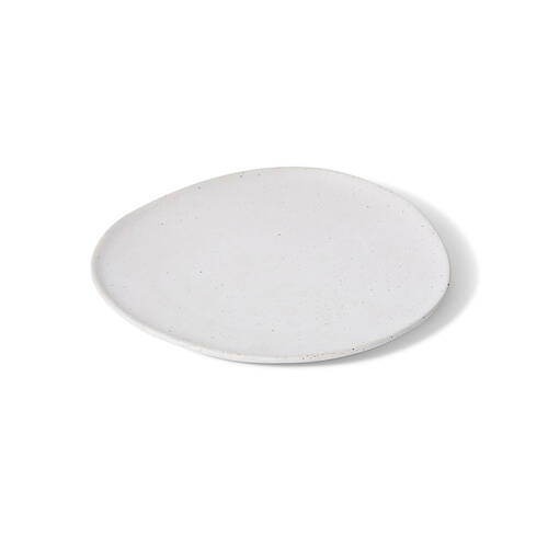 E Style Ceramic Matias Plate Home Table Decor 27x3cm - Sandy/White