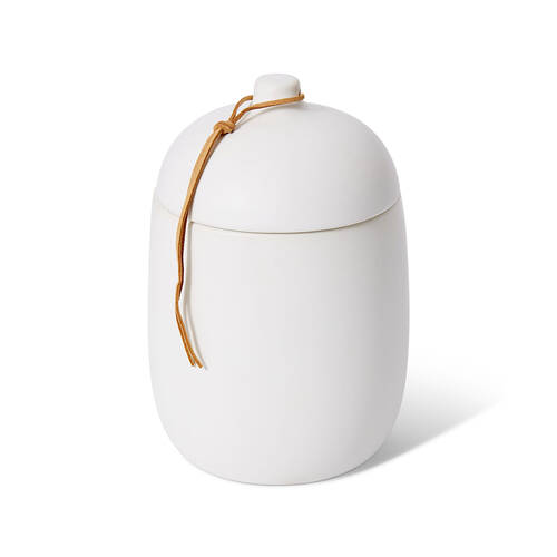 E Style Ceramic Nakano Canister Home Decor 13x19cm - White
