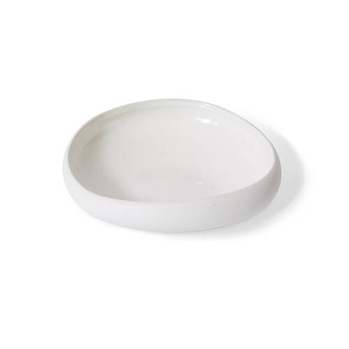 E Style Ceramic Nakano Bowl Home Table Decor 21x6cm - White