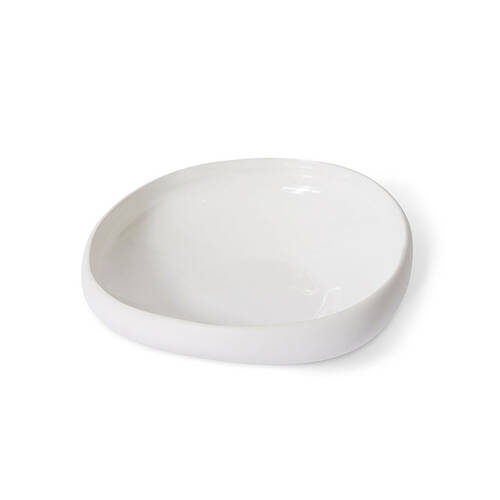 E Style Ceramic Nakano Bowl Home Table Decor 28x7cm - White