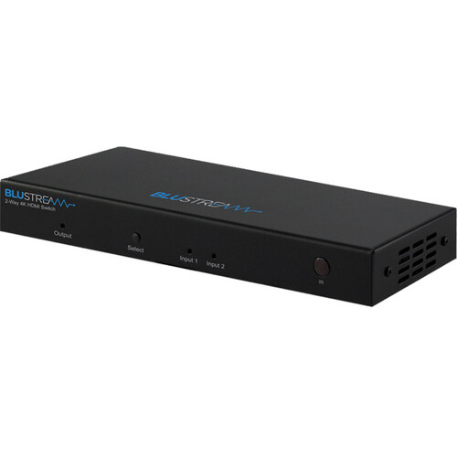 2 IN 1 OUT 4K HDMI SWITCH WITH AUDIO BREAKOUT BLUSTREAM