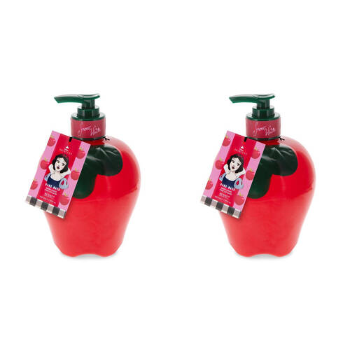 2PK Disney Snow White Scented Hand & Body Wash Pump Bottle 500ml Apple