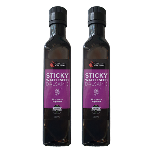2PK Australian Bush Spices Sticky Wattleseed Balsamic Vinegar Bottle 250ml