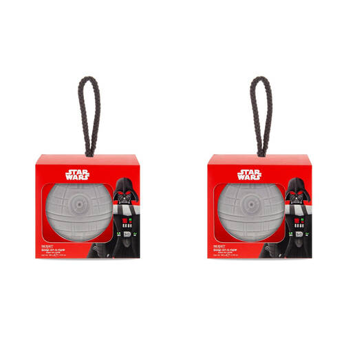 2PK Star Wars Dark Side Death Shaped Soap on a Rope 180g Amber & Ginseng