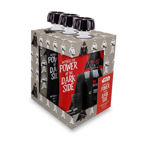 3pc Star Wars Power of the Dark Side Shower Gel Trio Gift Set 600ml