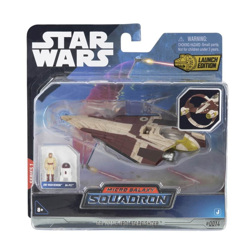 Star Wars Micro Galaxy Squadron Obi-Wan's Jedi Star Fighter #0014 Toy 8y+