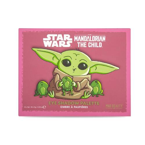 12pc Disney Mandalorian The Child Eyeshadow Makeup Palette Multicoloured