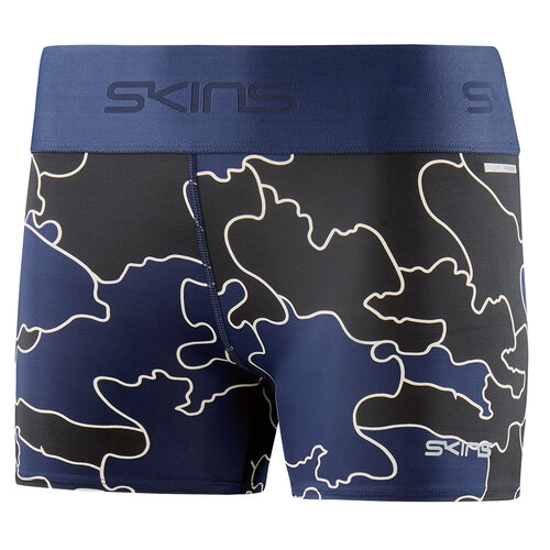 Skins Compression DNAmic Primary Womens Shorts Myriad of Coastlines Blue M
