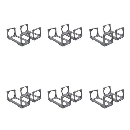 12pc Stakrax Wine Bottle Storage Modules Set Silver
