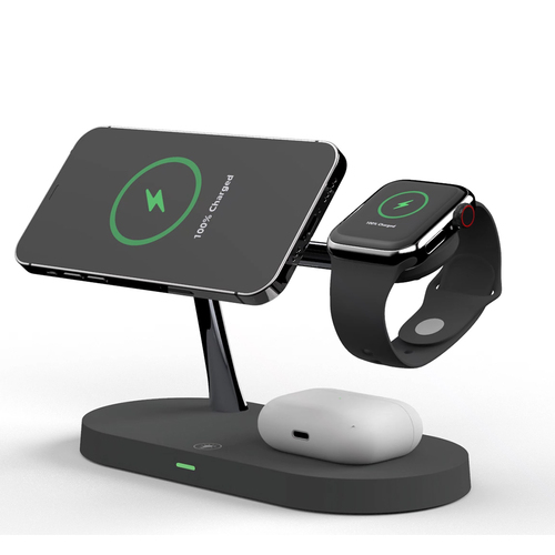Rewyre 5-in-1 Magnetic Fast Wireless Charger Black