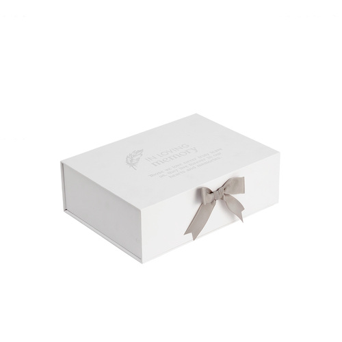 Splosh Sympathy In Loving Memory Keepsake Box White 25cm