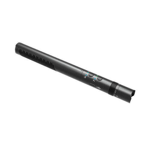 Synco Shotgun Microphone Broadcast Level Camera Mount For Filmmaking Black
