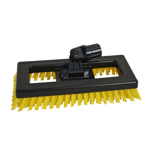SYR Deck Scrubbing/Scrubber Brush 23cm Head - Yellow