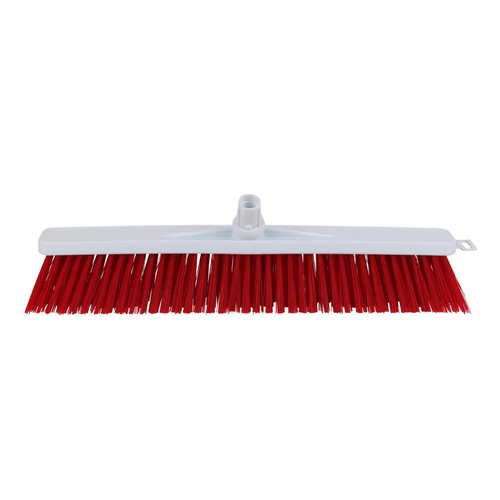 SYR Hard Push Nylon Bristles Broom 50cm Head - Red