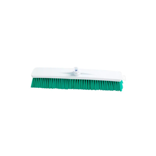 SYR Hard Push Nylon Bristles Broom 50cm Head - Green