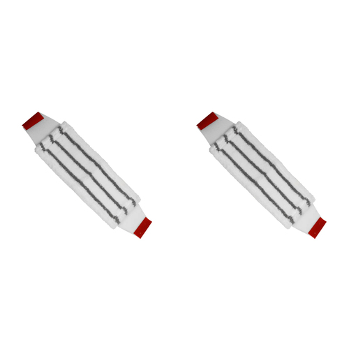 2PK SYR Microfibre Flat Floor Cleaning Mop Head - Red