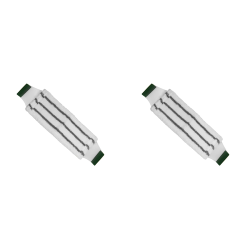 2PK SYR Microfibre Flat Floor Cleaning Mop Head - Green