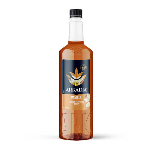 Arkadia Vanilla Beverage Flavouring Syrup 1L 9x30cm - Cream