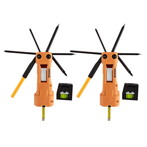 2x 10pc Resolve Home Decor Multi-Tool Set - Orange