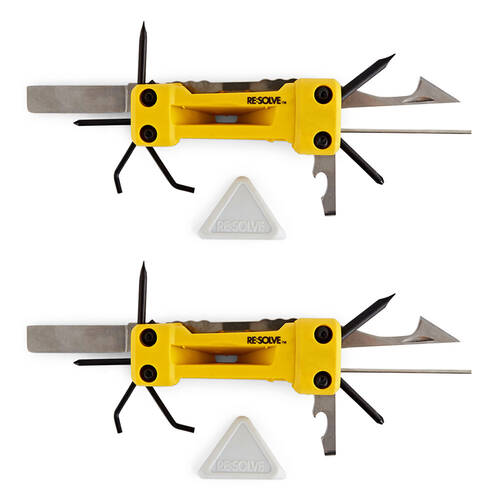 2x 11pc Resolve Prep & Paint Multi-Tool Set - Yellow