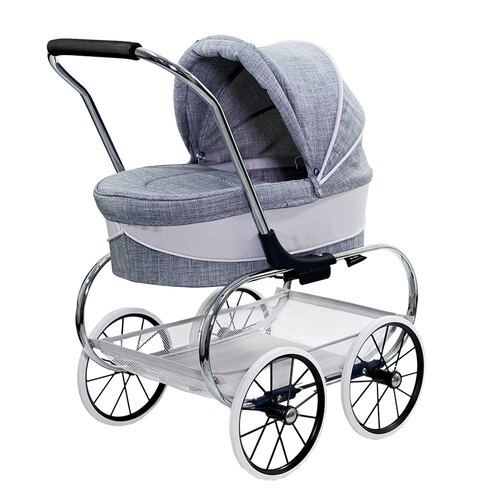 Valco Baby 50 x 66cm Just Like Mum Princess Doll Pram Grey Marle 3y+