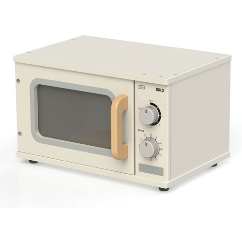 Tidlo Education 35cm Wooden Microwave Kids Pretend Play 3y+