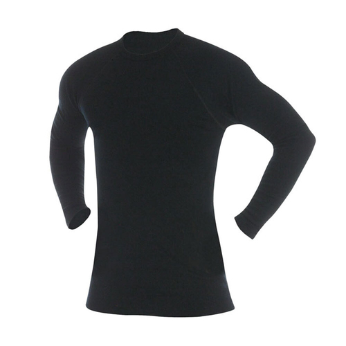 3 Peaks Men's Polypropylene Base Layer Thermal Top - Black S