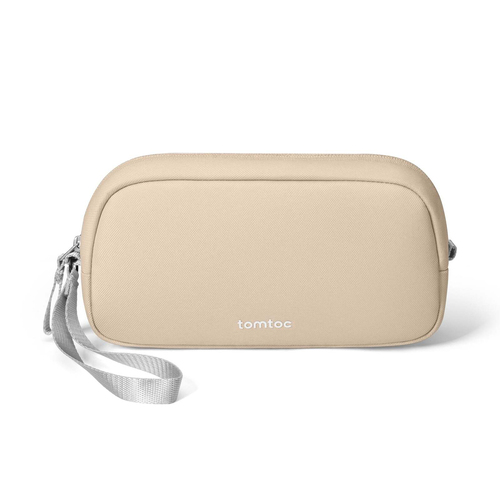 Tomtoc Dual Compartment Light Electronic Accessory Pouch 1L - Sand
