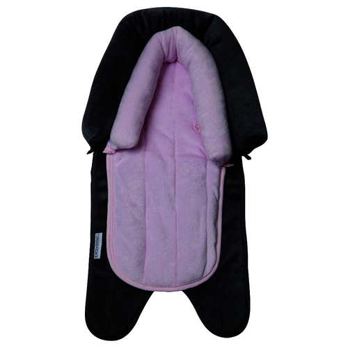 Playette 2-in-1 Baby/Infant Sleeping Head Cushion Support Charcoal Pink